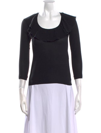 Chanel Silk Scoop Neck Top