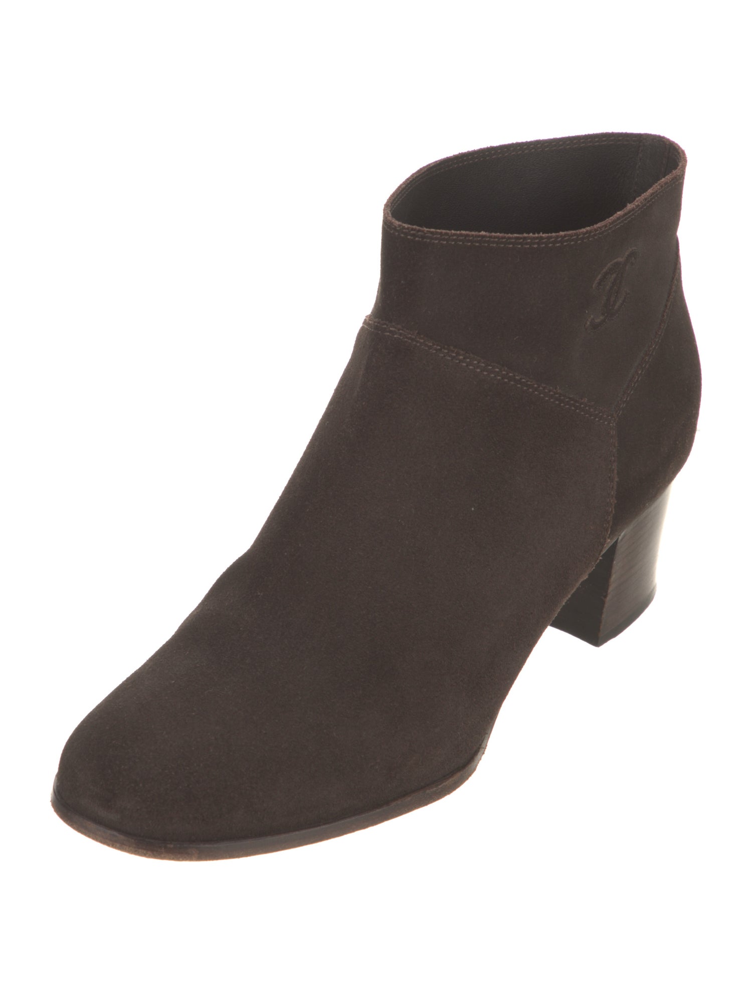 Chanel Vintage Interlocking CC Logo Boots