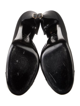 Chanel 2012 Camellia Accent D'Orsay Pumps