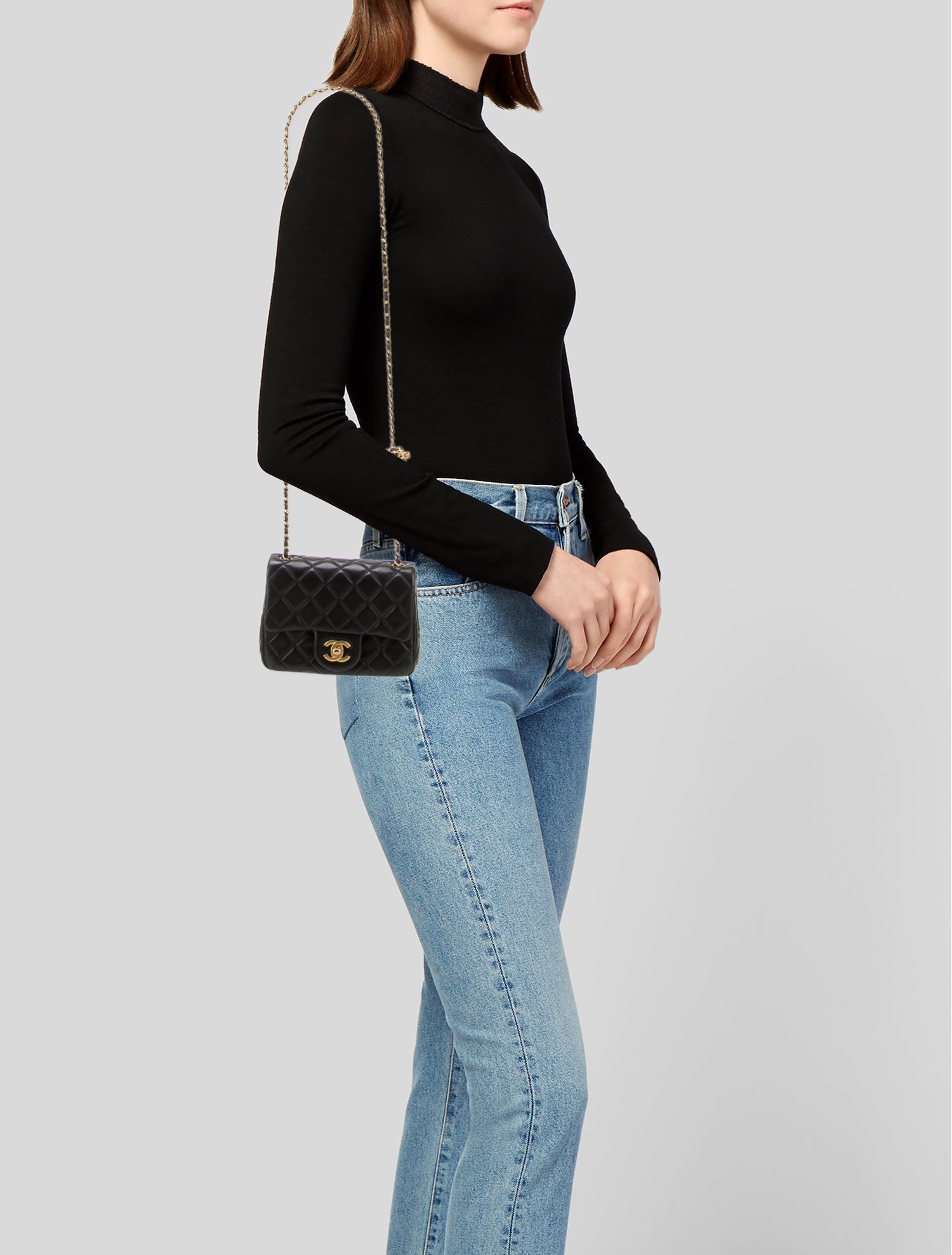 Chanel Mini Square Pearl Crush Flap Bag