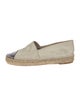 Chanel Interlocking CC Logo Leather Espadrilles