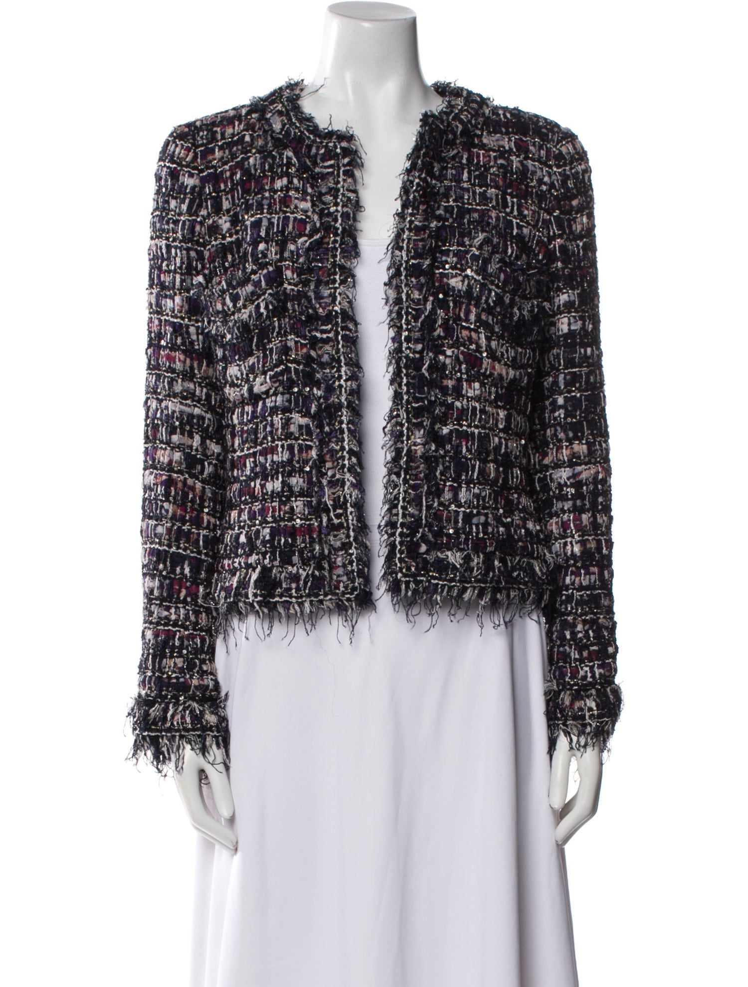 Chanel 2010 Tweed Pattern Evening Jacket