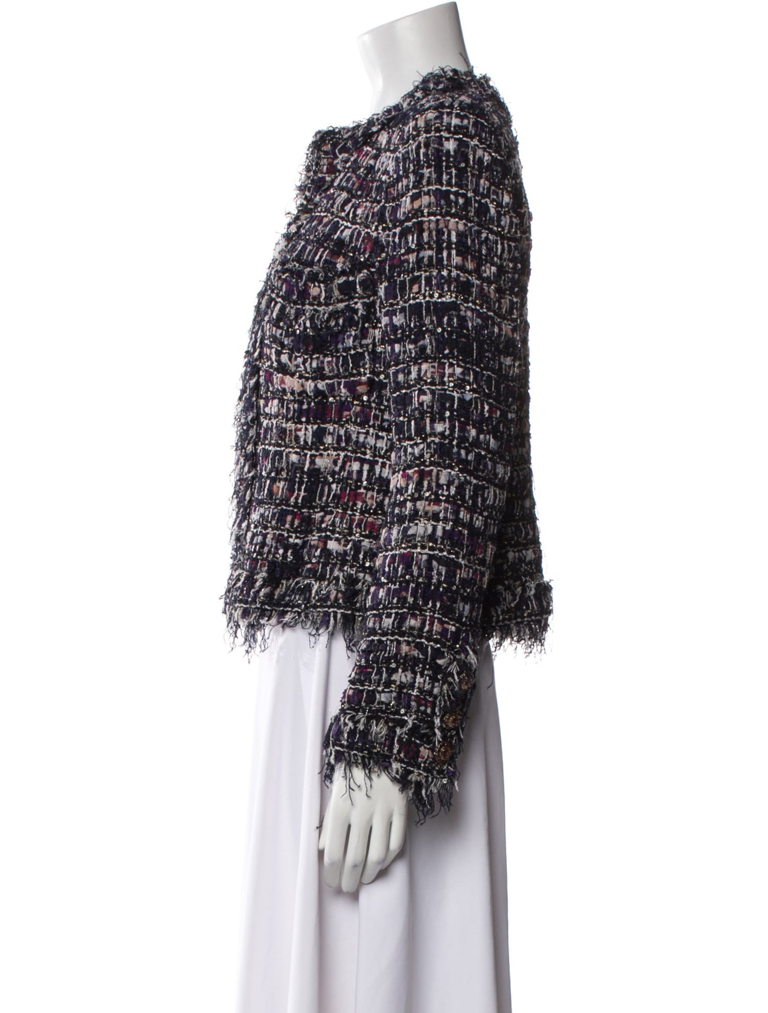 Chanel 2010 Tweed Pattern Evening Jacket