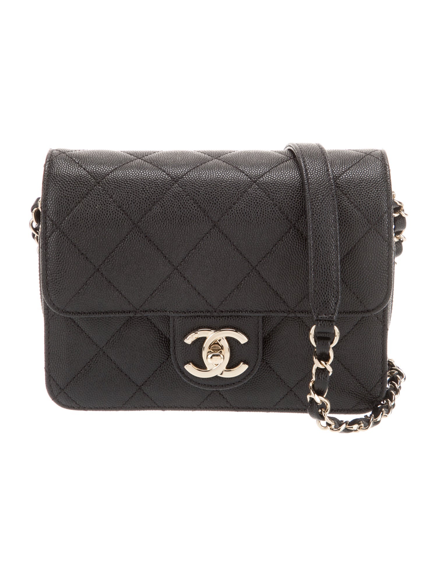 Chanel Caviar Like A Wallet Flap Bag