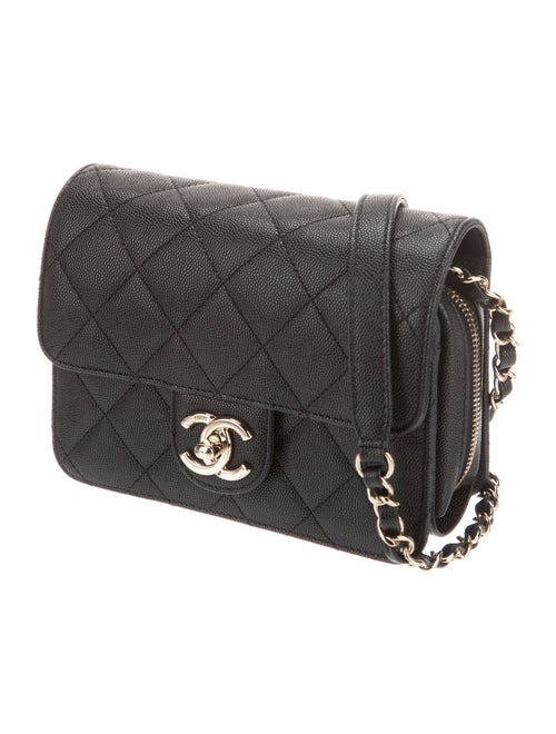 Chanel Caviar Like A Wallet Flap Bag