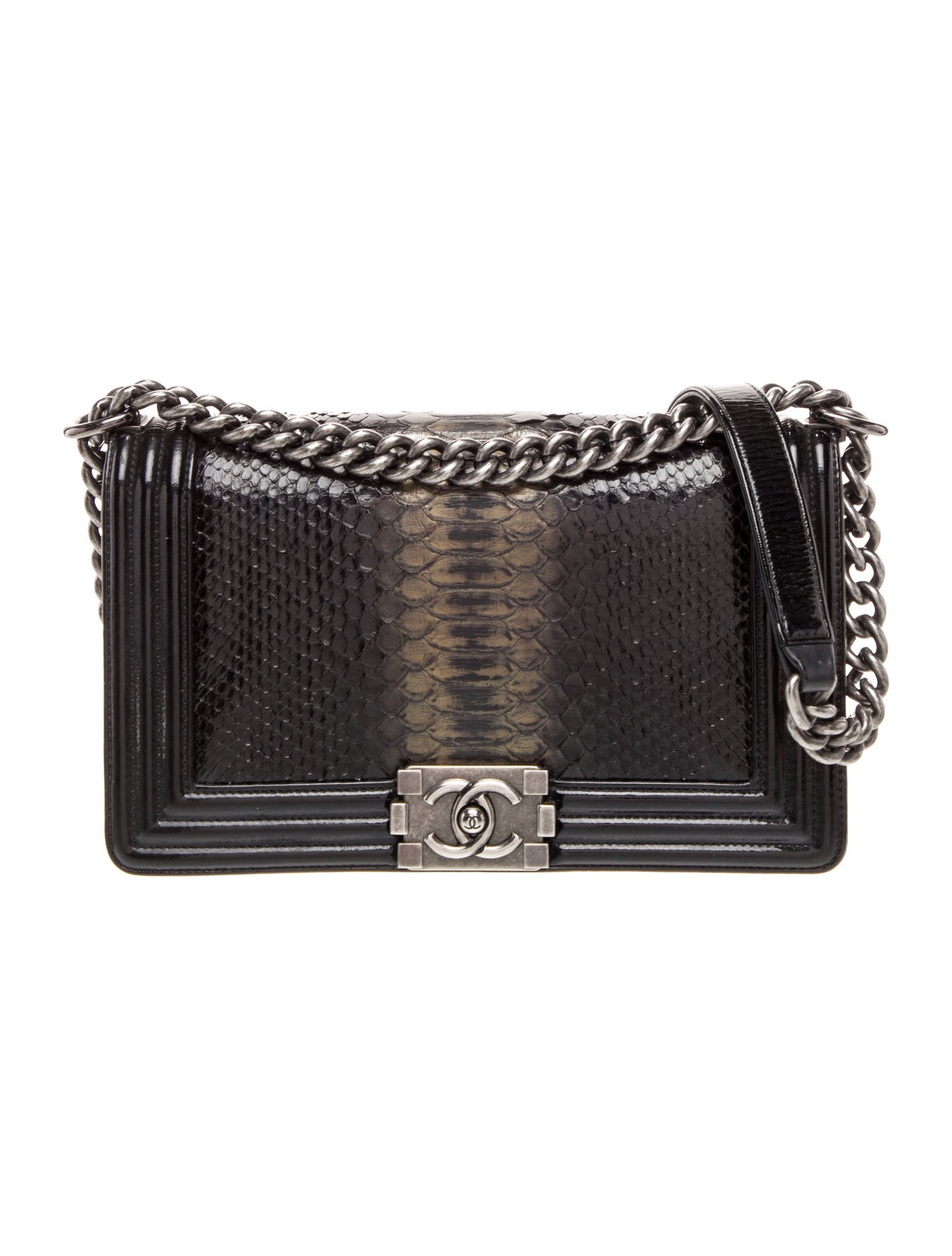 Chanel Medium Python Boy Bag