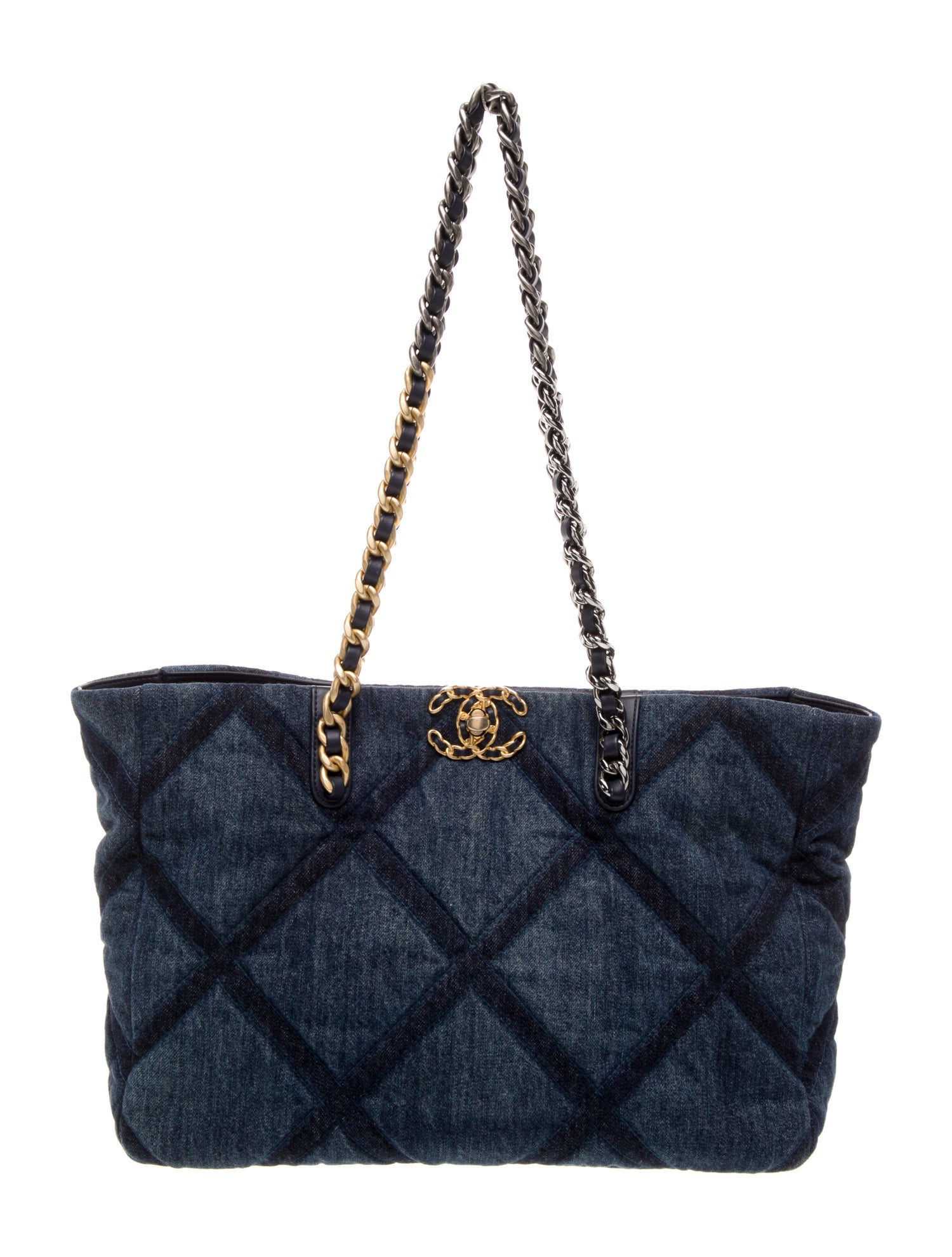 Chanel Denim 19 Shopping Tote