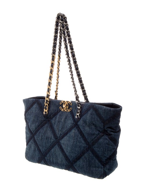 Chanel Denim 19 Shopping Tote