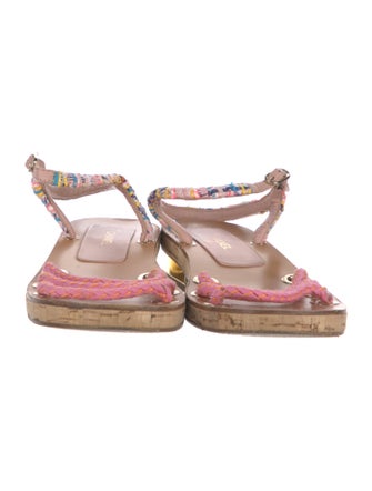 Chanel Interlocking CC Logo Sandals