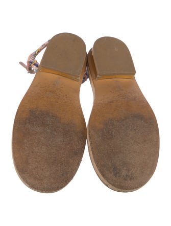 Chanel Interlocking CC Logo Sandals