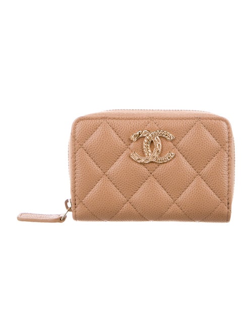 Chanel Interlocking CC Logo Leather Coin Pouch