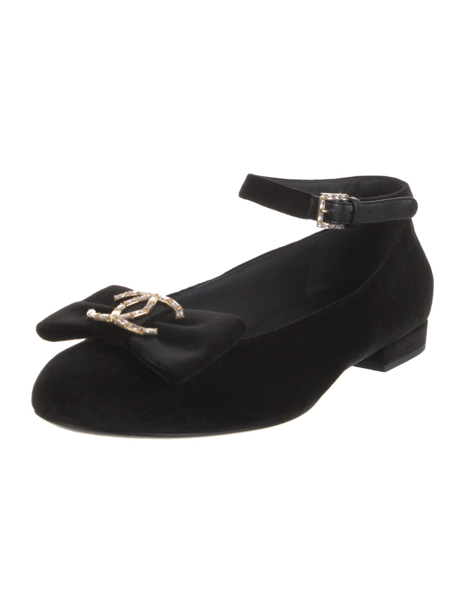 Chanel 2024 Interlocking CC Logo Ballet Flats