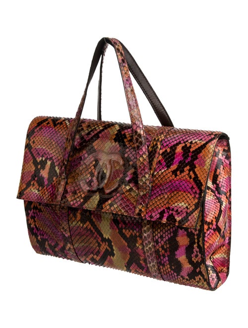 Chanel CC Snakeskin Handle Bag