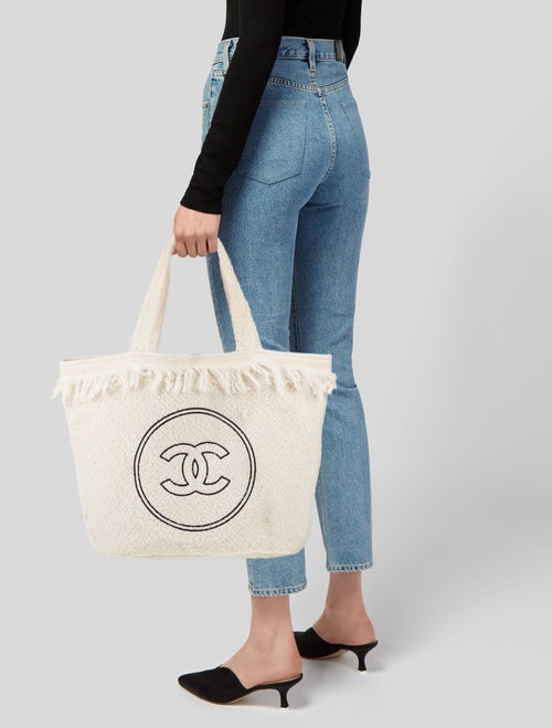 Chanel Terry Cloth CC Beach Tote