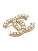Chanel Faux Pearl & Strass Brooch