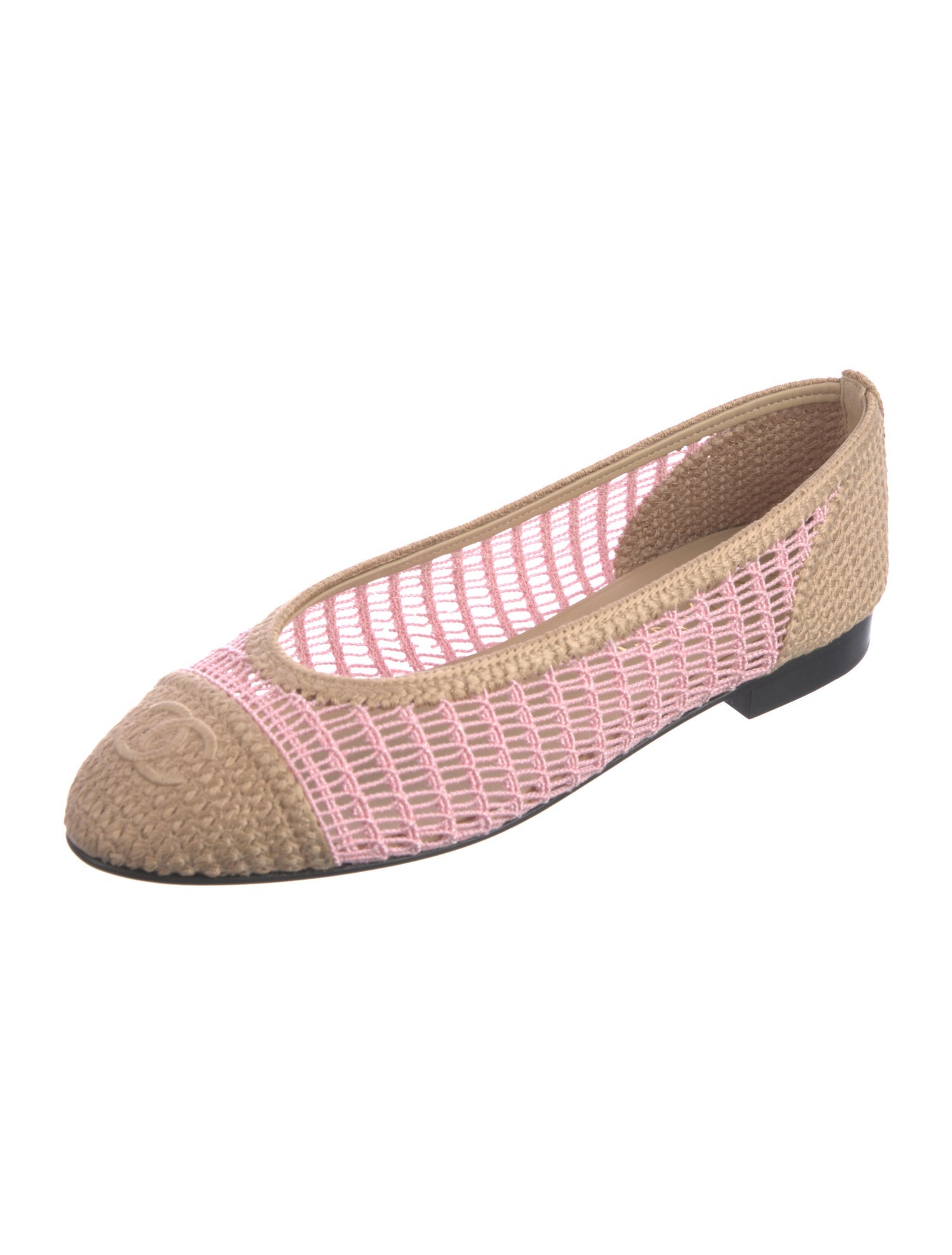 Chanel 2025 Interlocking CC Logo Ballet Flats
