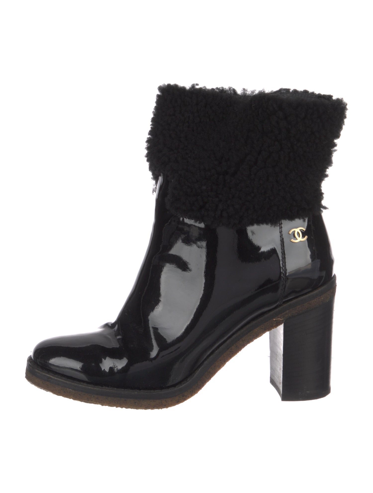 Chanel 2016 Interlocking CC Logo Boots