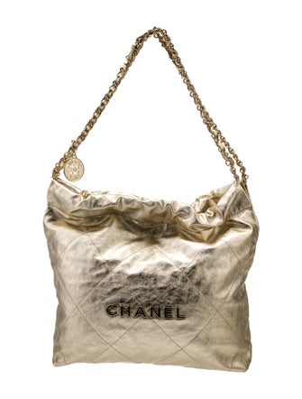 Chanel Quilted Small 22 Hobo Bag