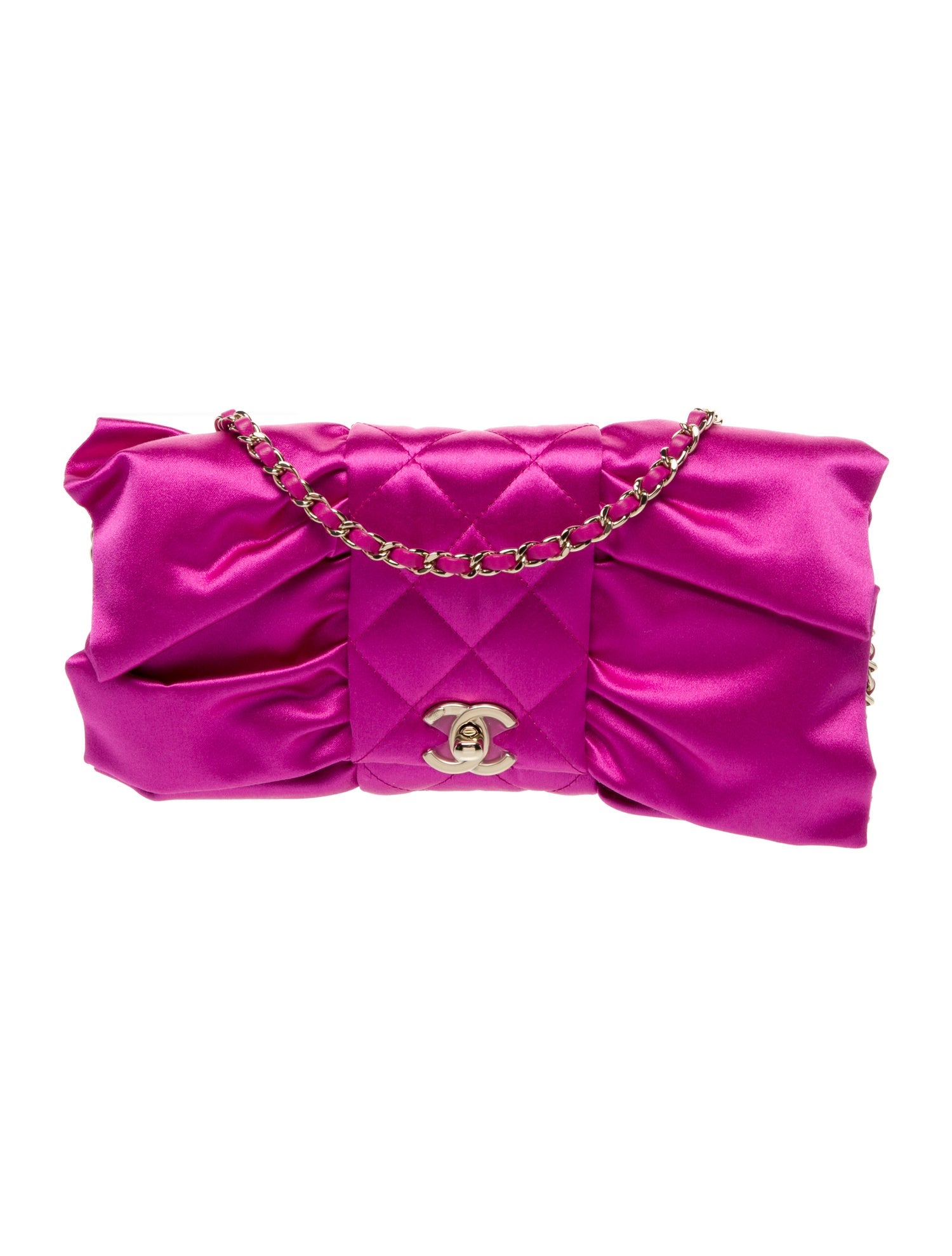 Chanel Satin Bow Clutch