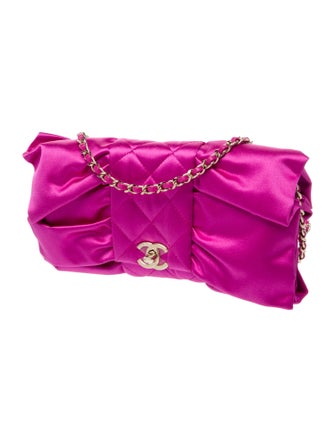 Chanel Satin Bow Clutch