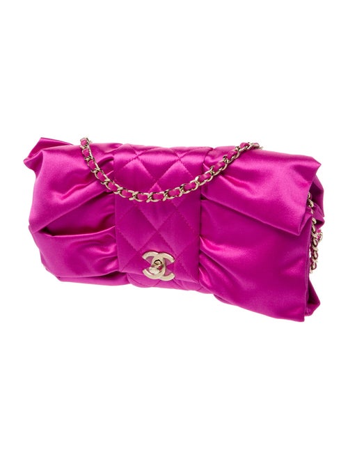 Chanel Satin Bow Clutch