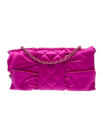 Chanel Satin Bow Clutch