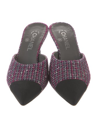 Chanel 2017 Interlocking CC Logo Mules
