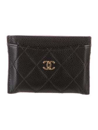 Chanel Interlocking CC Logo Leather Card Holder