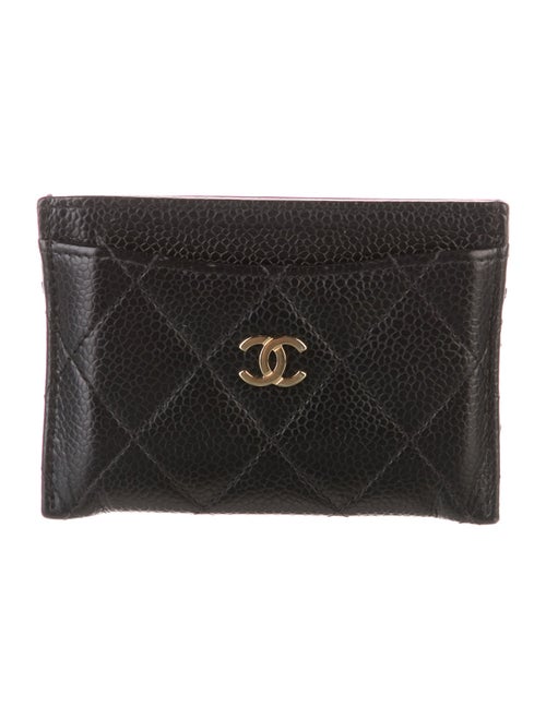 Chanel Interlocking CC Logo Leather Card Holder
