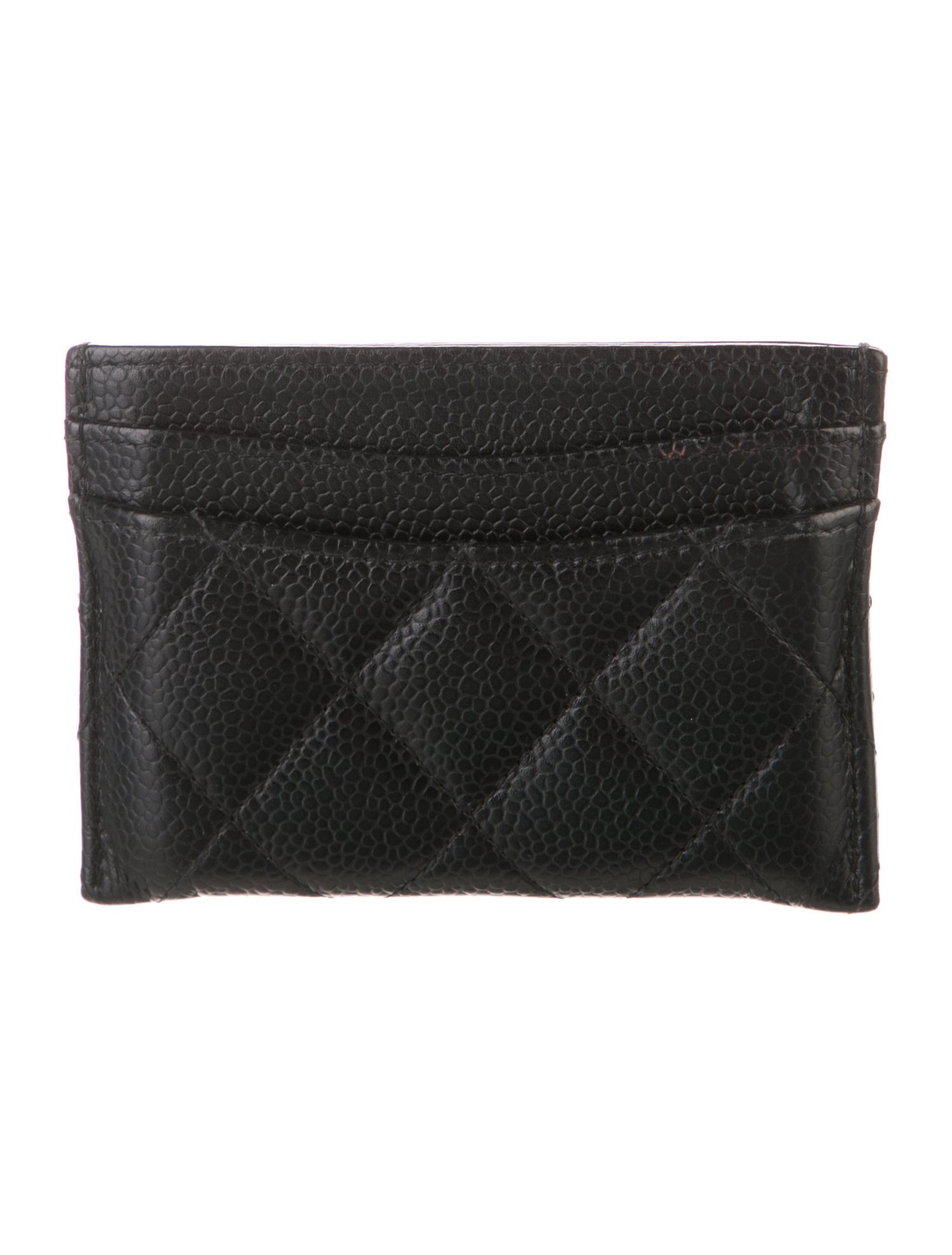 Chanel Interlocking CC Logo Leather Card Holder