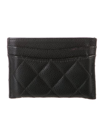 Chanel Interlocking CC Logo Leather Card Holder
