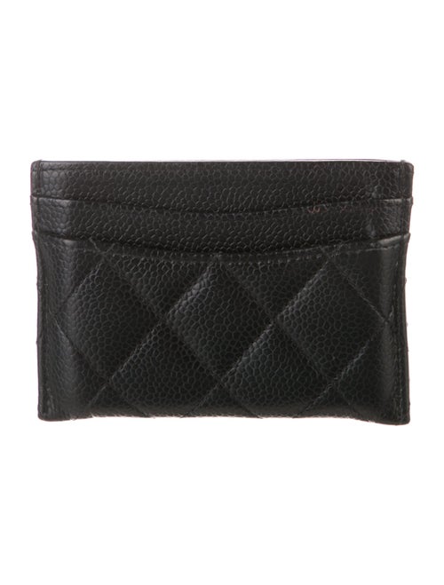 Chanel Interlocking CC Logo Leather Card Holder