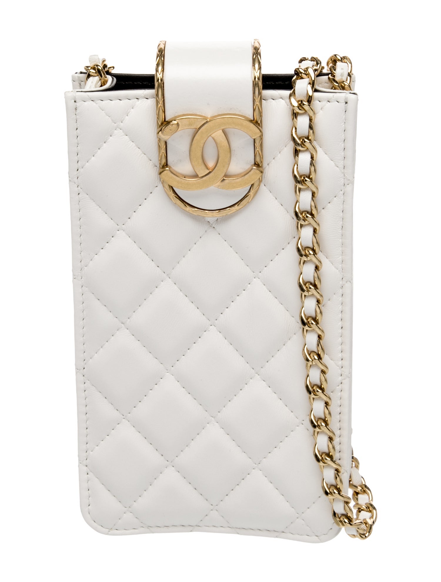 Chanel Quilted Phone Holder w/ Chain w/Tags