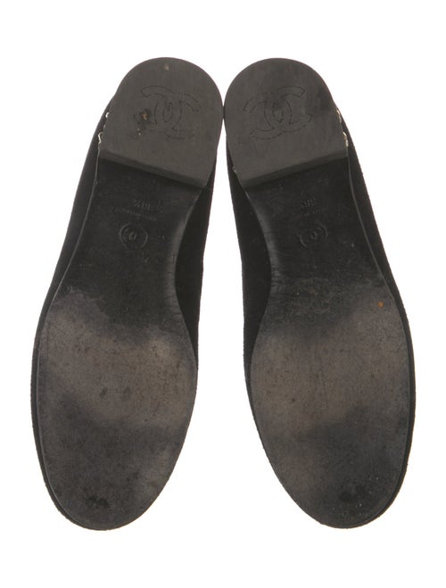 Chanel Interlocking CC Logo Suede Loafers