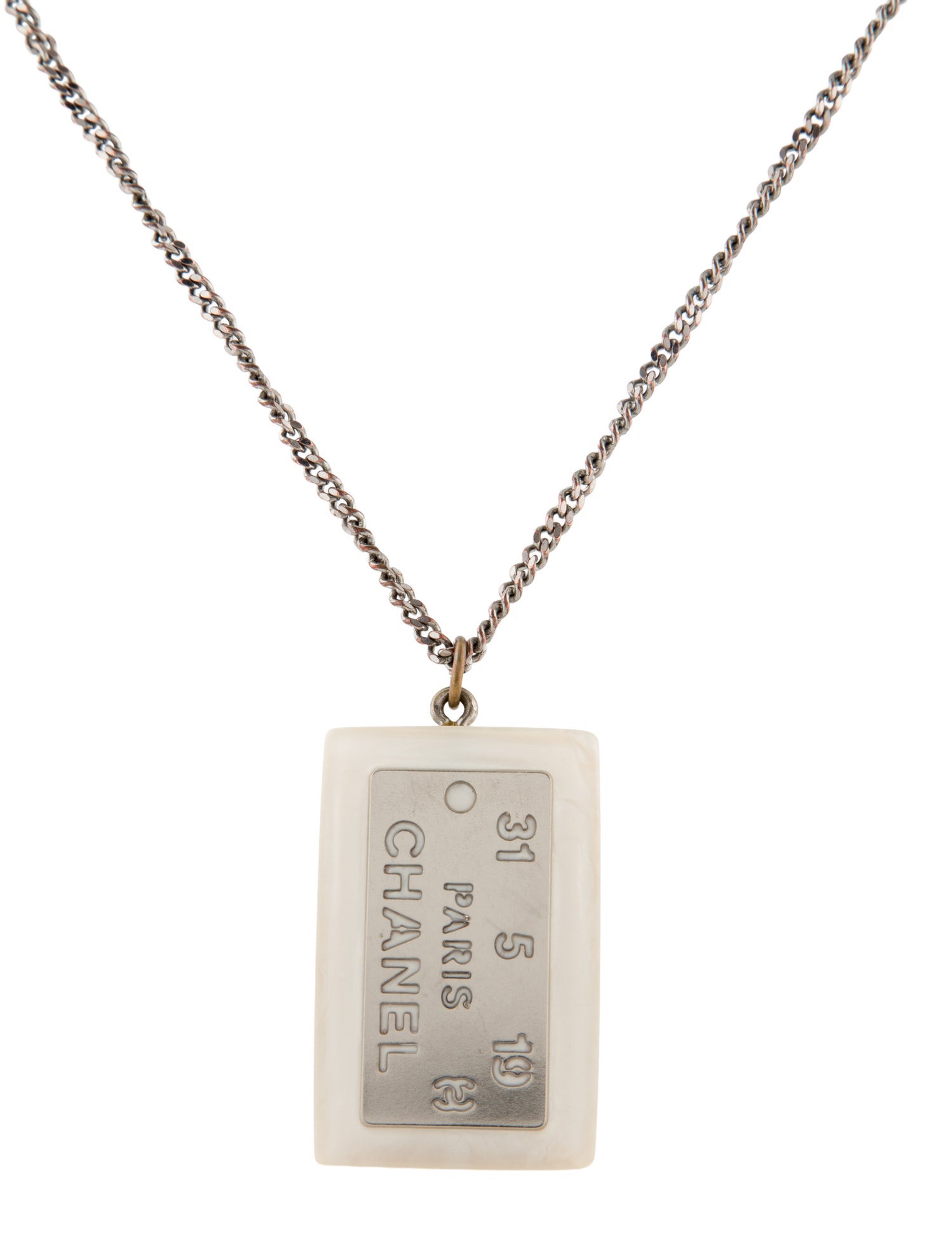 Chanel Resin Pendant Necklace
