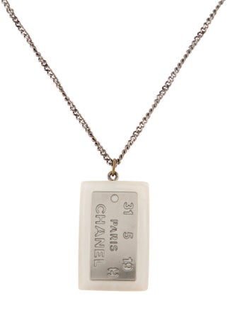 Chanel Resin Pendant Necklace