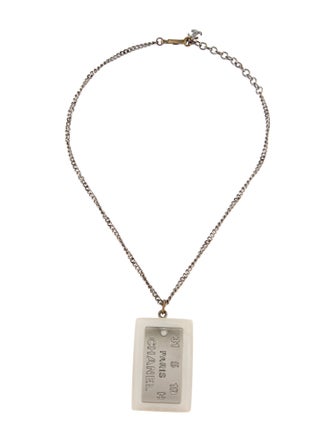Chanel Resin Pendant Necklace