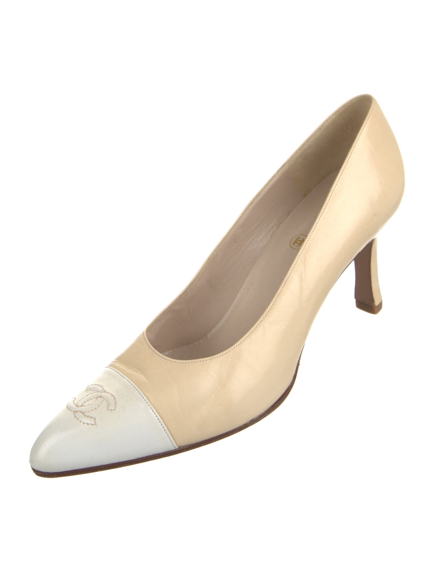 Chanel Vintage Interlocking CC Logo Pumps