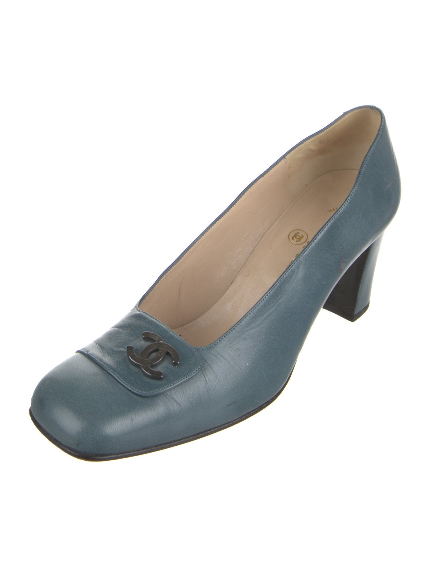 Chanel Vintage Interlocking CC Logo Pumps