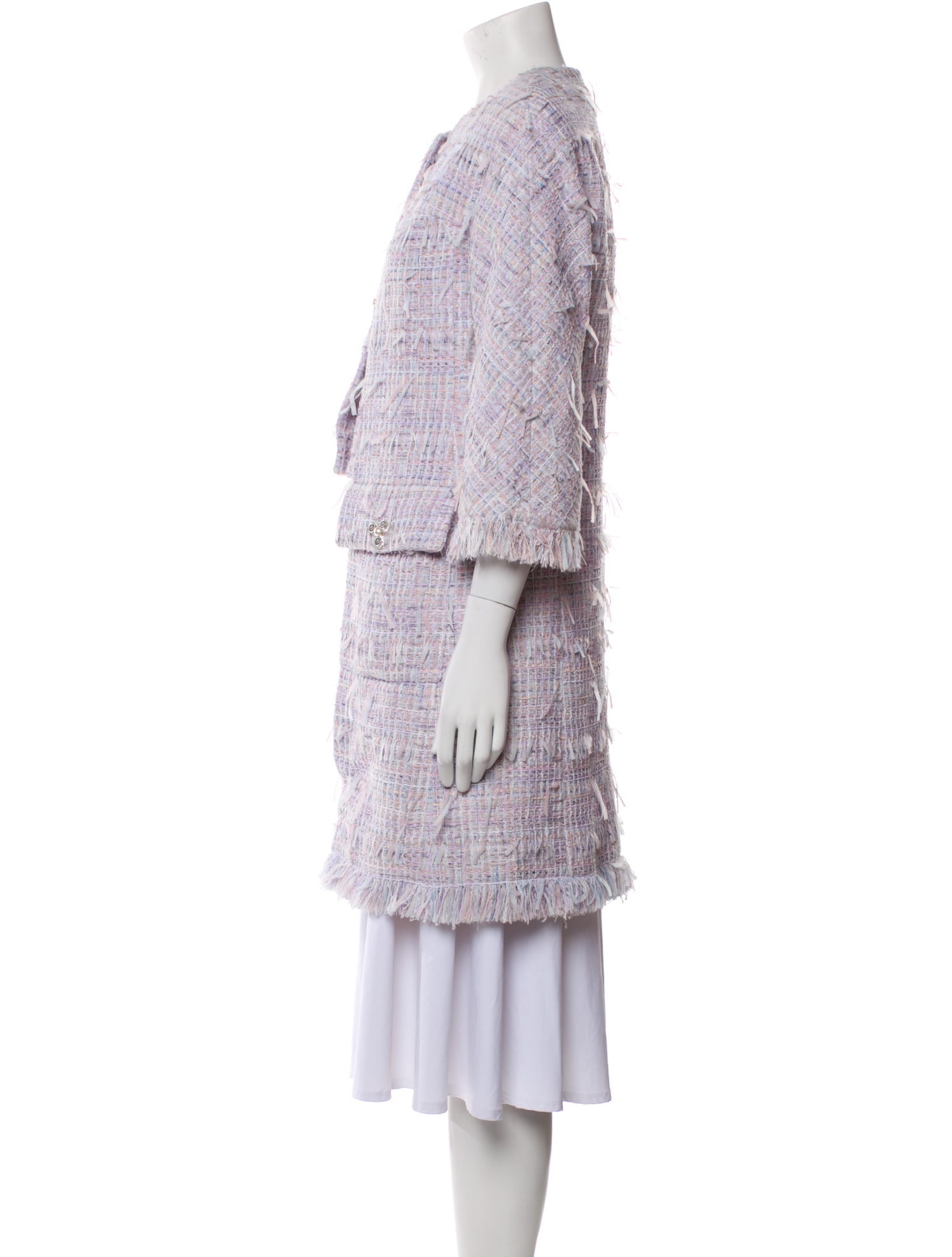 Chanel 2018 Plaid Print Coat