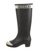 Chanel 2018 Interlocking CC Logo Rain Boots
