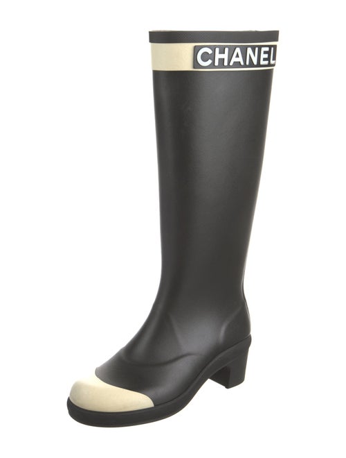 Chanel 2018 Interlocking CC Logo Rain Boots