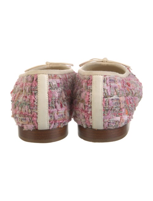 Chanel Interlocking CC Logo Tweed Ballet Flats