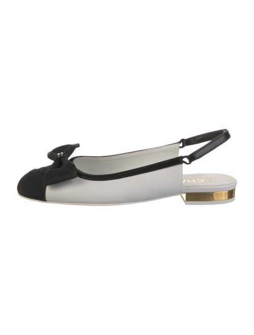 Chanel 2024 Interlocking CC Logo Slingback Flats