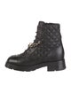 Chanel 2022 Interlocking CC Logo Combat Boots