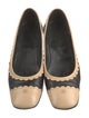 Chanel Interlocking CC Logo Leather Ballet Flats