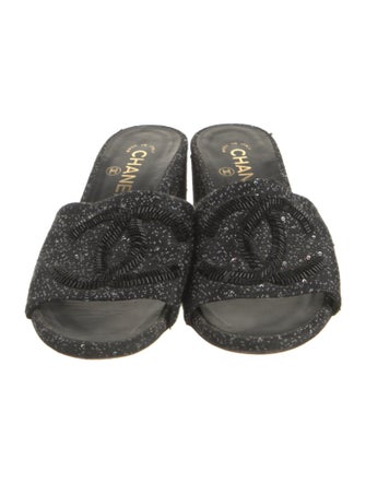 Chanel 2019 Interlocking CC Logo Slides