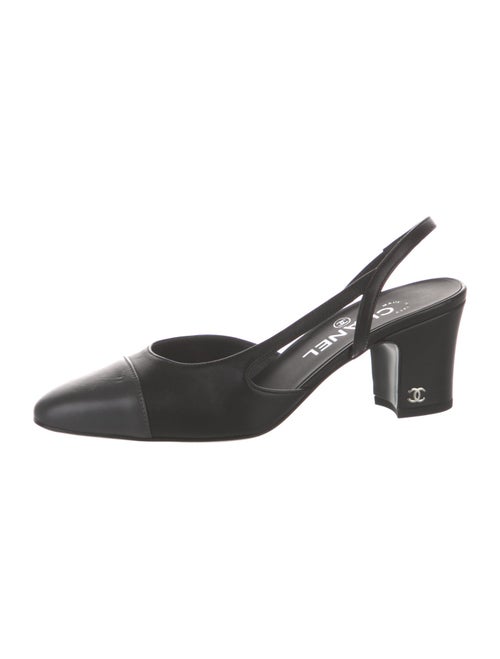 Chanel 2023 Interlocking CC Logo Slingback Pumps