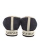 Chanel Interlocking CC Logo Denim Ballet Flats