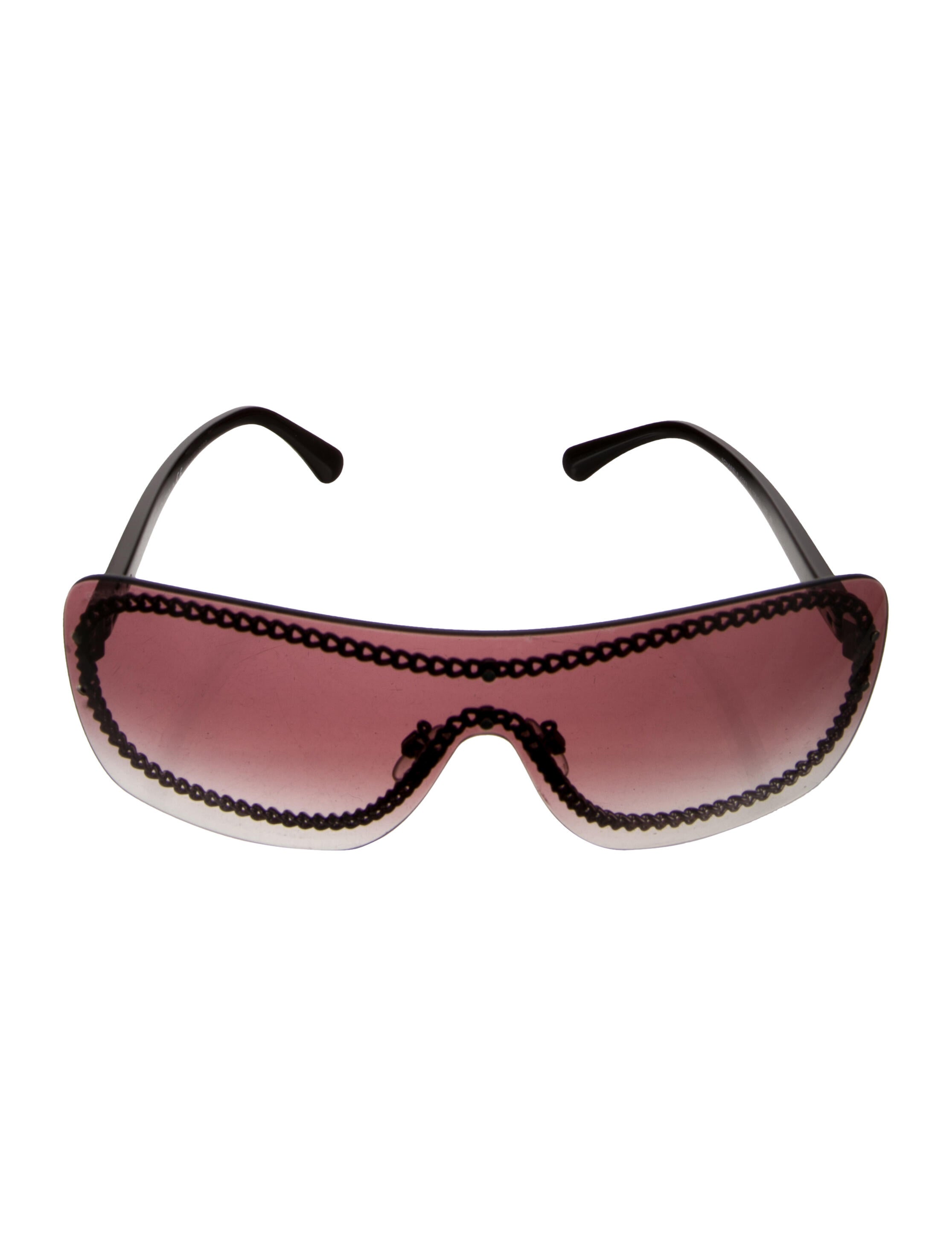 Chanel Interlocking CC Logo Shield Sunglasses